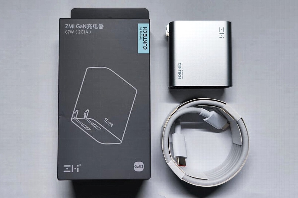 更小更强全面升级！ZMI 67W三口氮化镓充电器新品上市-充电头网
