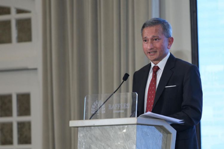 新加坡外长Vivian Balakrishnan表示，中美科技战争端应寻求更开放的解决方式。Vivian Balakrishnan