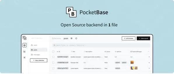Go语言后端管理框架-PocketBase