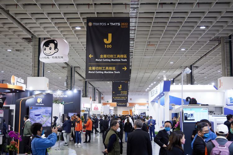 2023年台湾的工具机展报名厂商大爆满，完全感受不到景气影响。李建梁摄