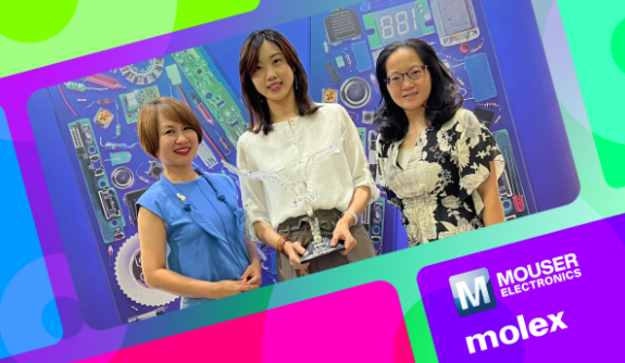 贸泽连续第四年荣获Molex亚太区年度电子目录分销商大奖