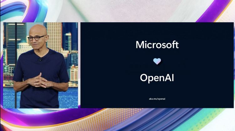 微软以简报表示「爱OpenAI」，不过接下来就介绍Meta的大型语言模型LLaMA 2出场。微软