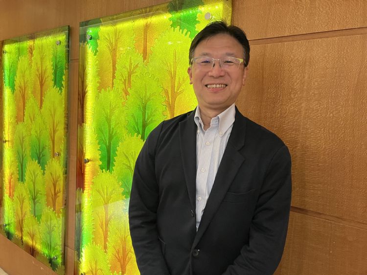 安碁信息总经理吴乙南对后续营运审慎乐观。李立达摄