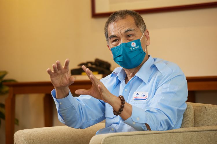 台湾中油董事长李顺钦。李建梁摄