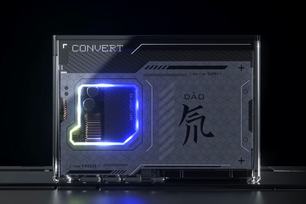 红魔推出氘锋150W氮化镓全能充，透明灯效信息屏全都有-充电头网