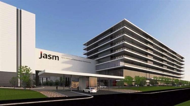 图为JASM熊本晶圆厂完成预想图。JASM