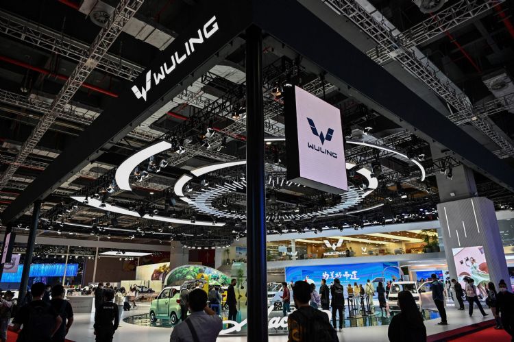 五菱、现代等电动车大厂均看好印尼市场的2023年销售前景。法新社