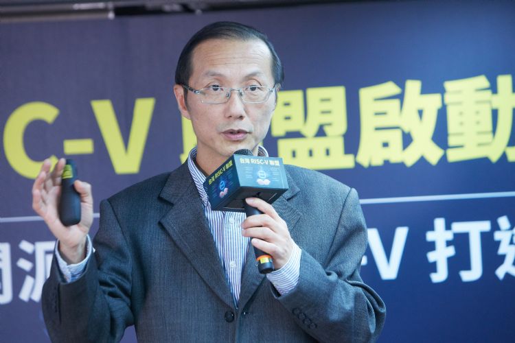 晶心科董事长暨CEO林志明表示，国内高度重视RISC-V的这个趋势，至少在未来10年都还会持续下去。符世旻摄（数据照）