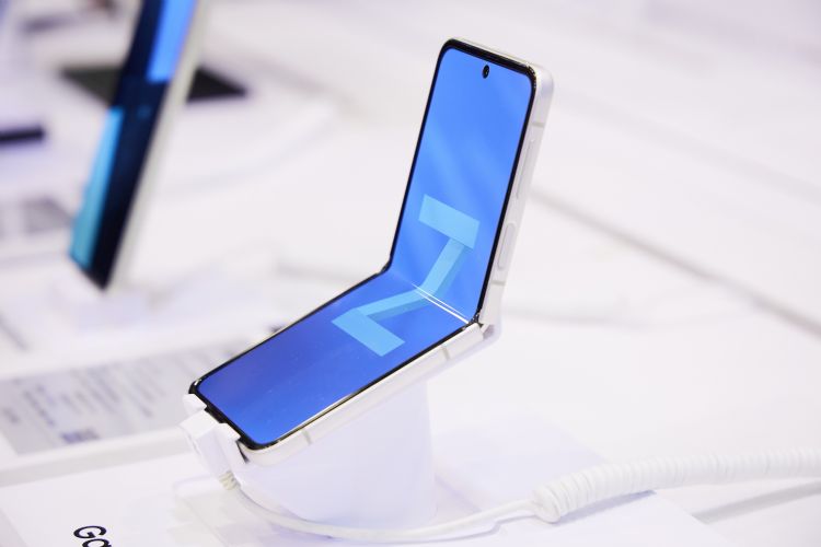 三星日前推出Galaxy Fold 5/Flip 5系列。李建梁摄（数据照）
