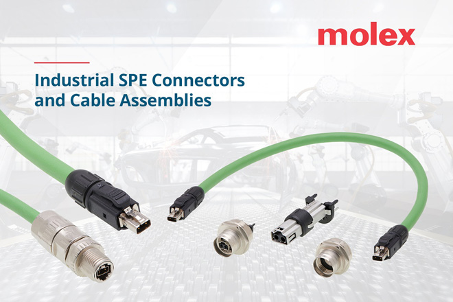 Molex莫仕将在智能生产解决方案展会上提前展示单对以太网（SPE）产品