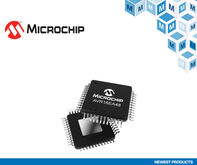 贸泽电子开售面向工业和汽车应用的Microchip Technology AVR64EA 8位AVR MCU