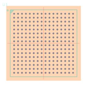 XC2C512-10FT256I脚印