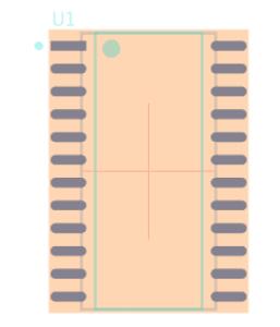 ADE7758ARWZ脚印