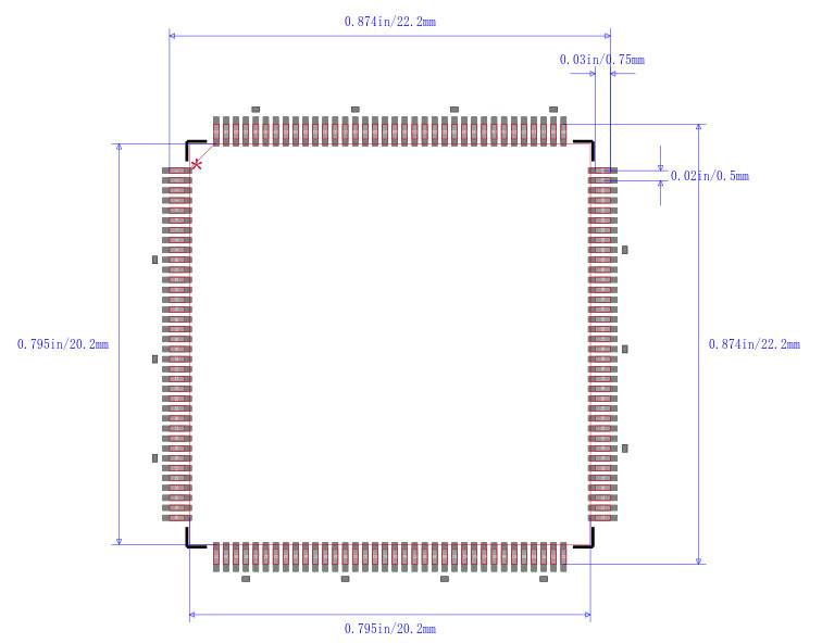 TMS320C54CSTPGE封装