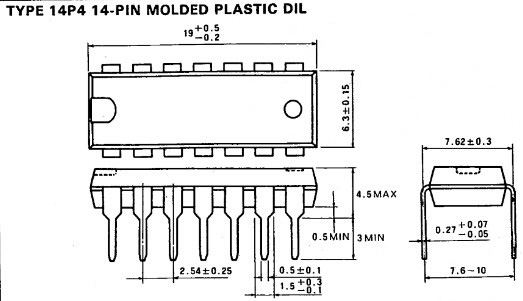 74LS244封装(14-PIN)