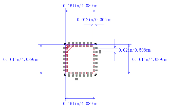 STM32F042G6U6封装