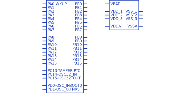 STM32F100CBT6BTR符号