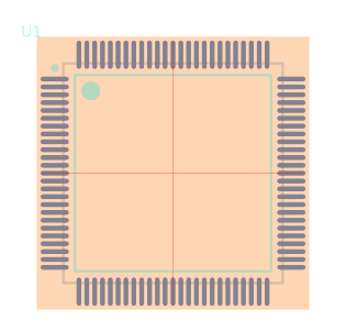 STM32F417VGT7脚印