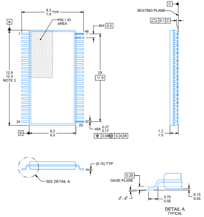 SN74LVC16T245DGGR封装