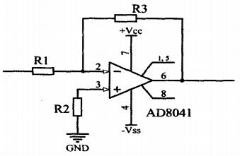AD8041反比例放大电路
