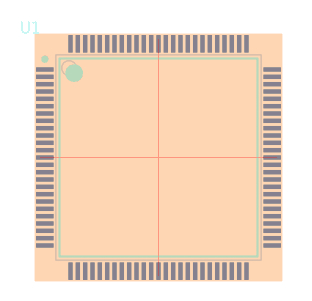 STM32F103CBT7脚印