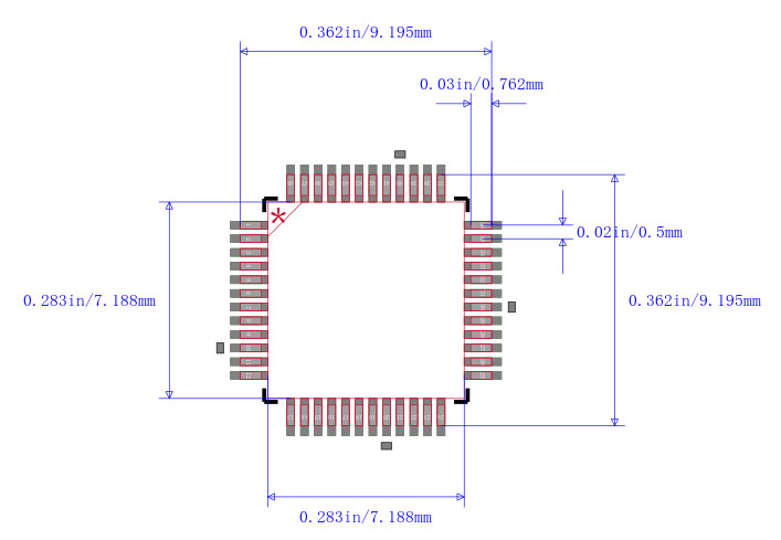 STM32F103CBT7封装