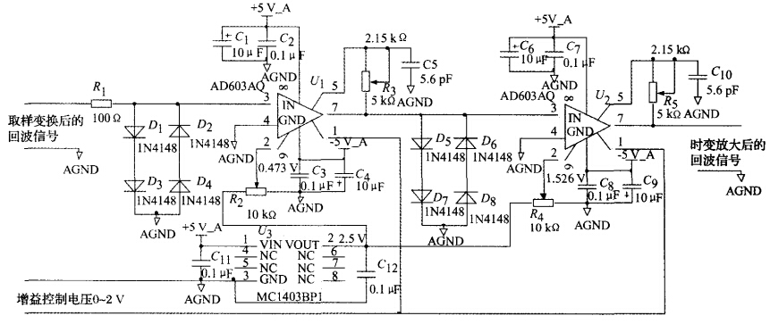可变增益放大电路原理图