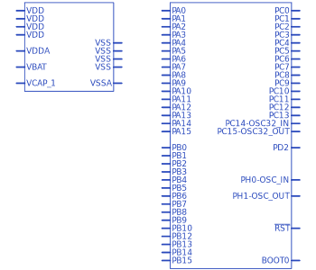 STM32F446RET6符号