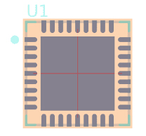 CC1110F32RHHR脚印