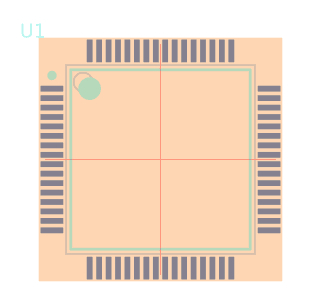 STM32F103R8T6TR脚印