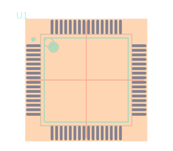 STM32F334R8T7TR脚印