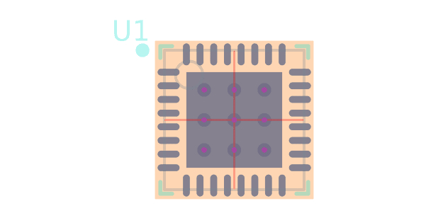 STM32F051K4U7焊垫