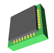 STM32F051K4U7 3D模型