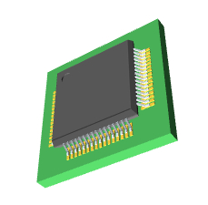 STM32F051R8T7 3D模型