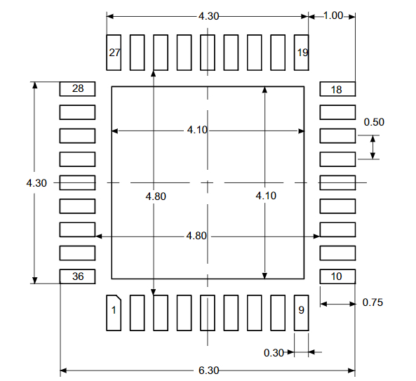 STM32F103TBU7封装