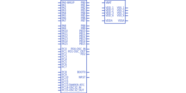 STM32F105R8T6符号