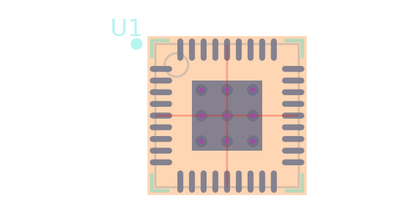 STM32F101T8U6TR脚印