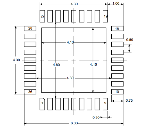 STM32F101T8U6TR封装