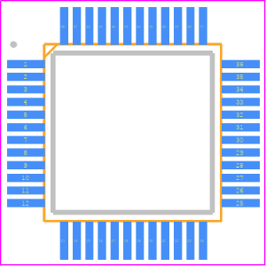 STM8S207CBT6焊垫