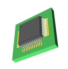 STM8S207CBT6 3D模型