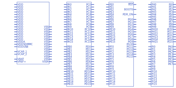 STM32F767BIT6符号