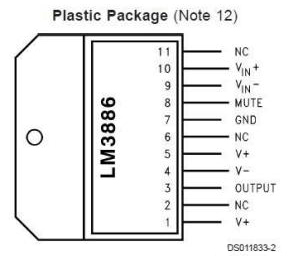 LM3886引脚排列