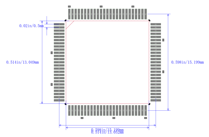 TMS320F206PZA封装