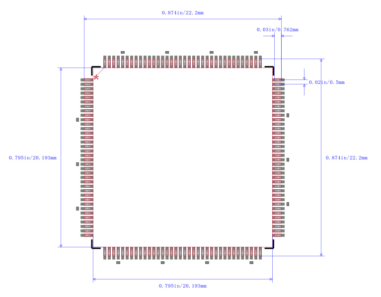 STM32F410RBT7TR封装