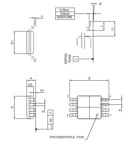 LM358 SOP8封装图