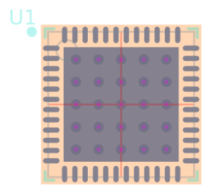 STM32F051C4U6脚印