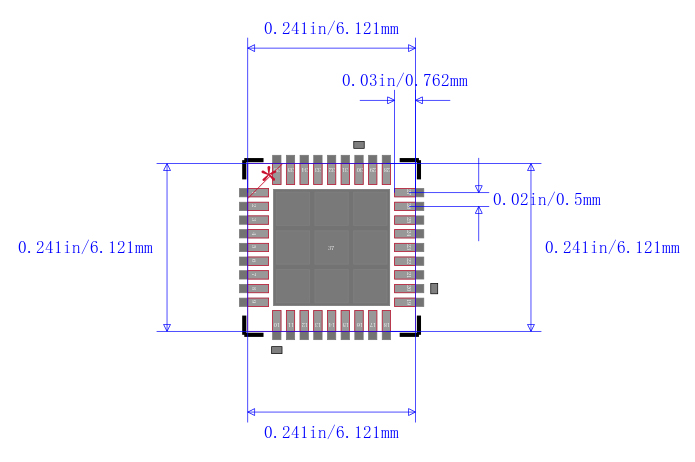 STM32F103T4U6A封装