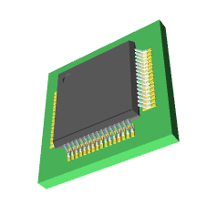 STM32F334R8T7TR 3D模型