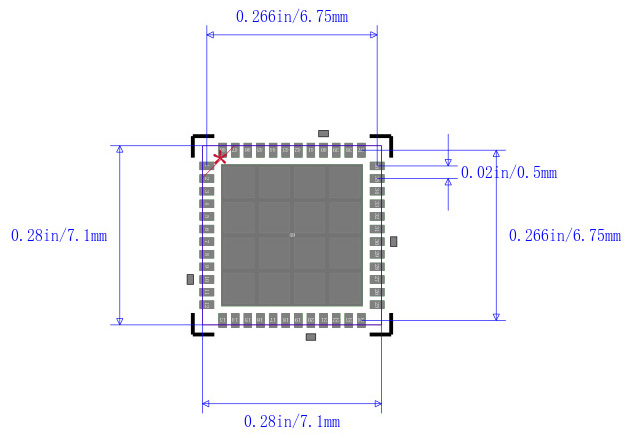 STM32F411CEU7封装