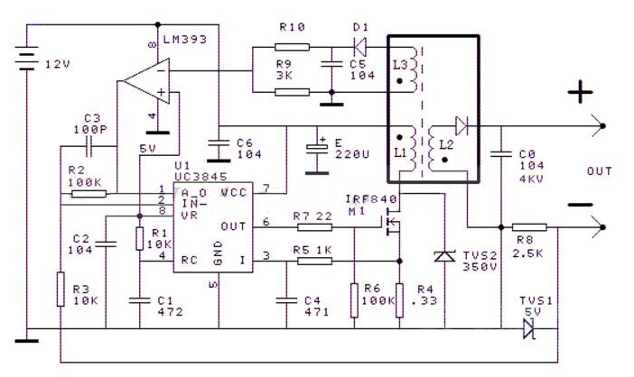 开关电源式高压恒流源